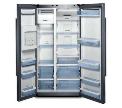 Bosch Exxcel KAD62V40GB American-Style Fridge Freezer - Stainless Steel